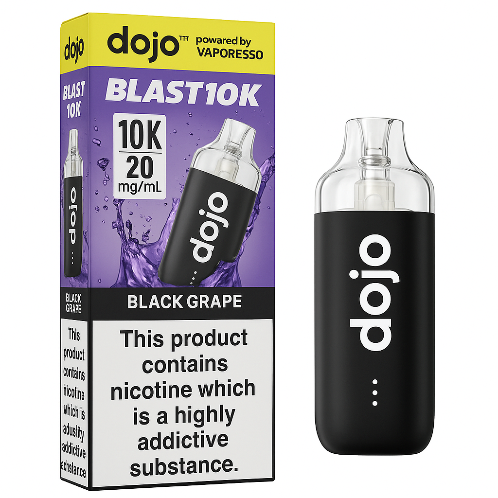 Black Grape – Vaporesso DOJO Blast 10K Vape Kit – 10,000 Puffs – 20mg