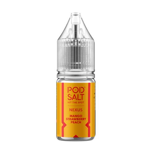 Pod Salt Nexus Mango Strawberry Peach Nic Salt E-Liquid – 10ml