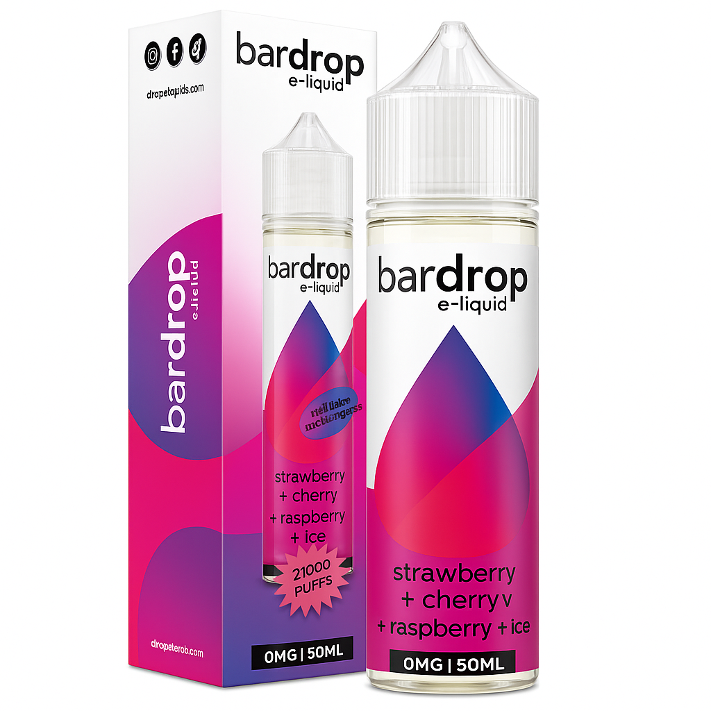Bar Drop - Strawberry Cherry Raspberry Ice 50ml Shortfill