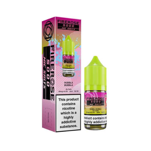 Elux Fire Rose 5000 – Hubbla Bubbla – Nic Salt E-Liquid – 10ml
