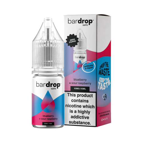 Bar Drop – Blueberry Sour Raspberry – Nic Salt – E-Liquid – 10ml