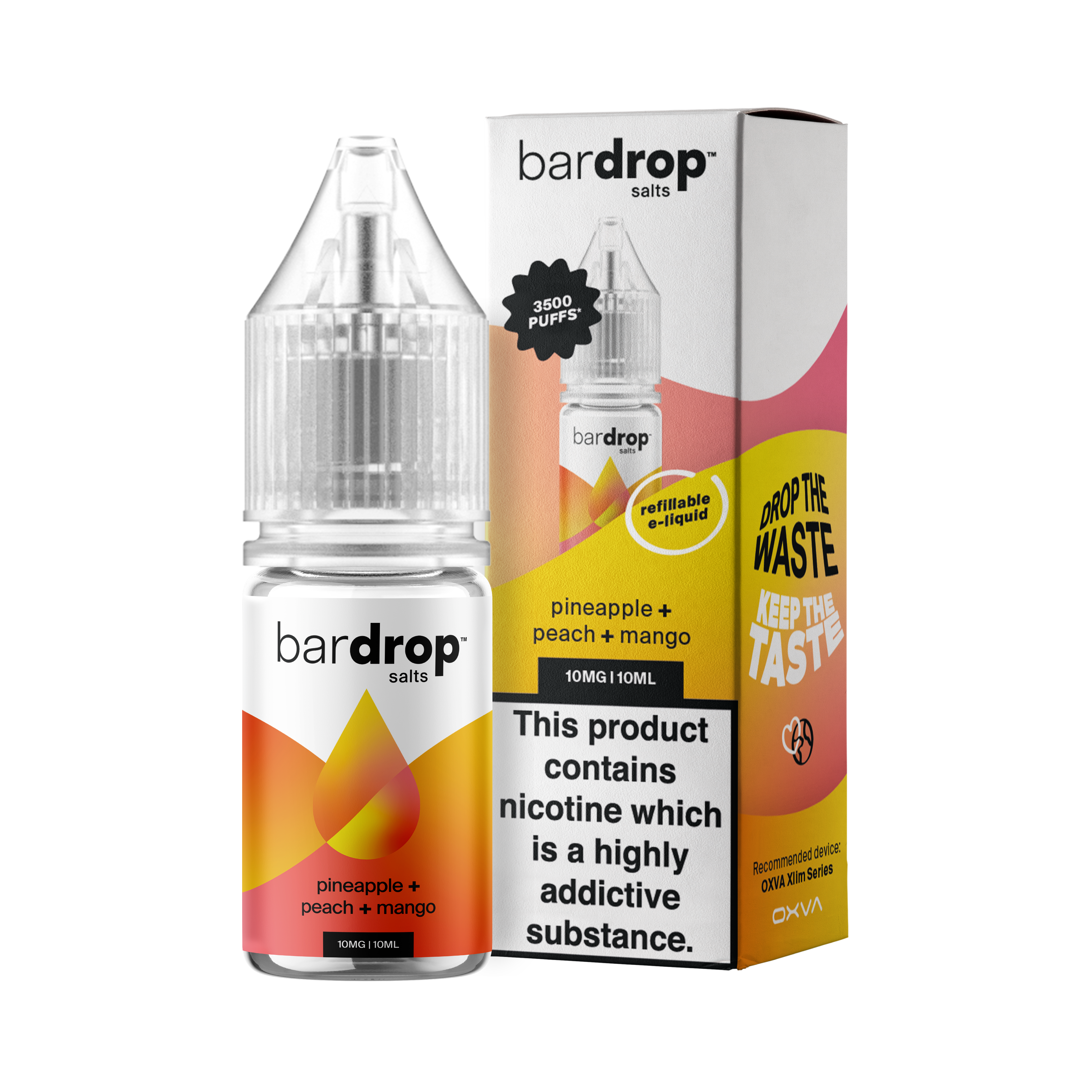 Bar Drop - Pineapple Peach Mango - Nic Salt - E-Liquid – 10ml