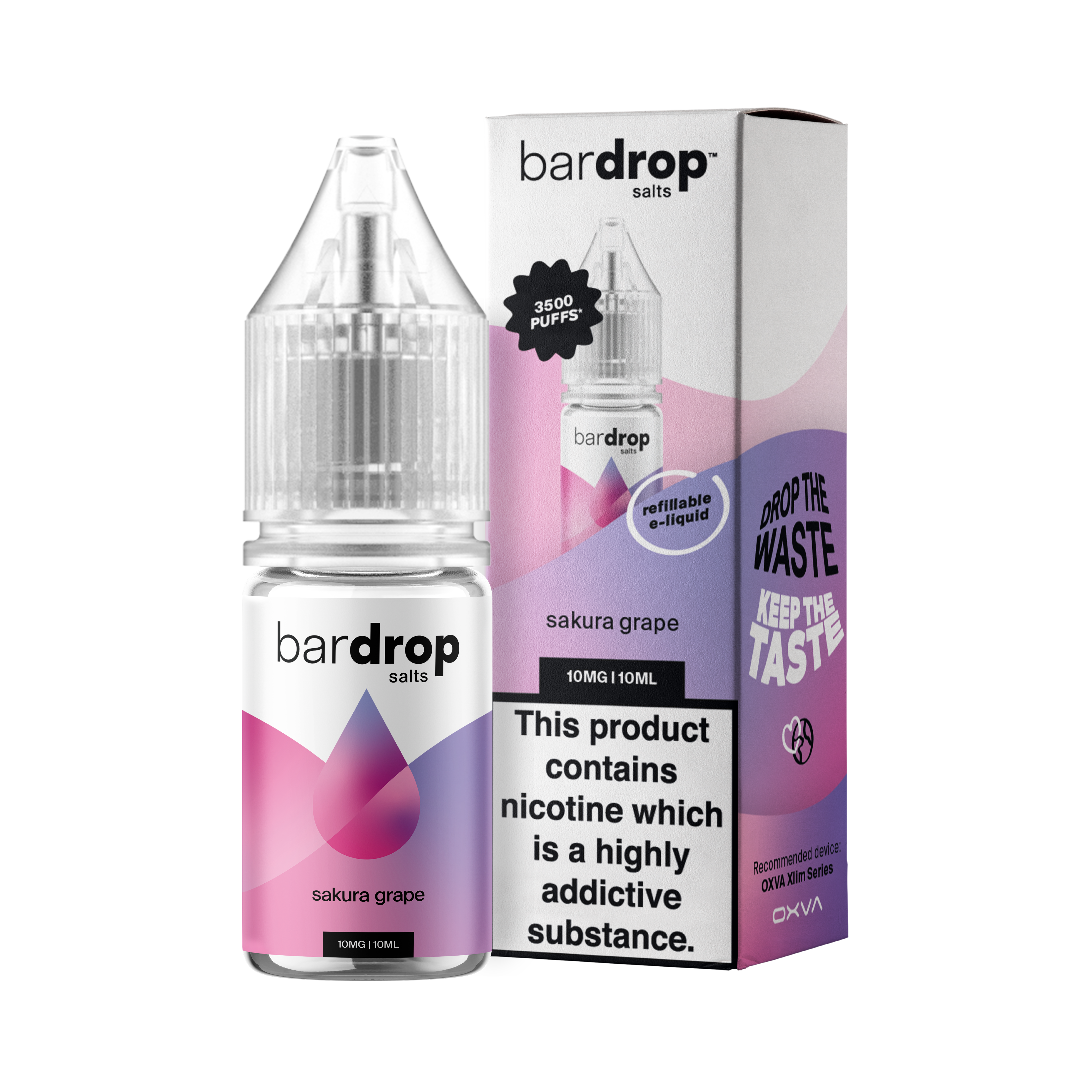 Bar Drop - Sakura Grape - Nic Salt - E-Liquid – 10ml