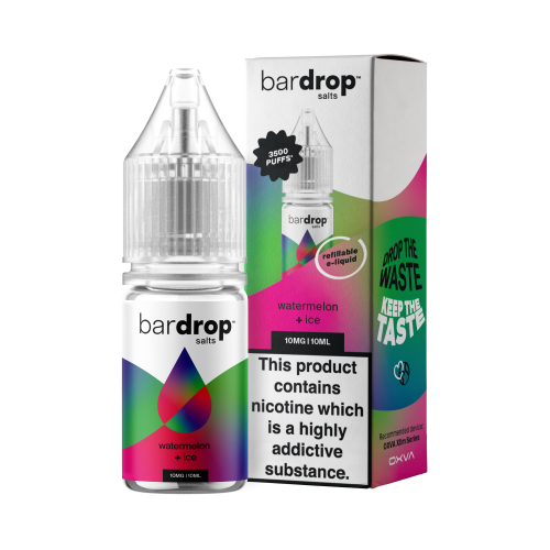 Bar Drop – Watermelon Ice – Nic Salt – E-Liquid – 10ml
