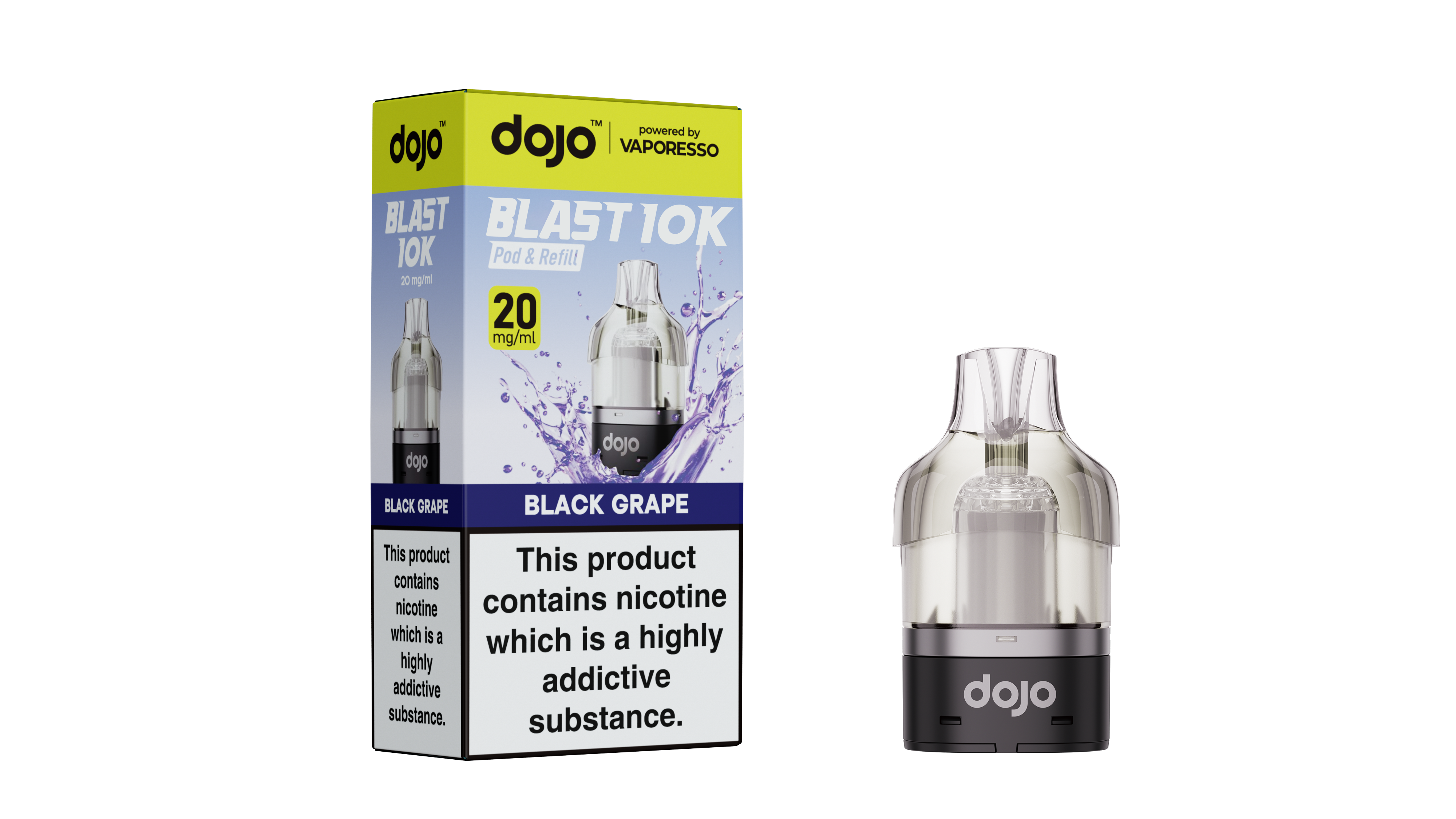 Black Grape – Vaporesso DOJO Blast 10K Prefilled Pods – 20mg