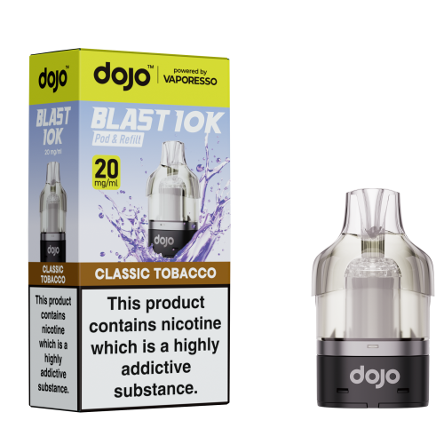 Classic Tobacco – Vaporesso DOJO Blast 10K Prefilled Pods – 20mg