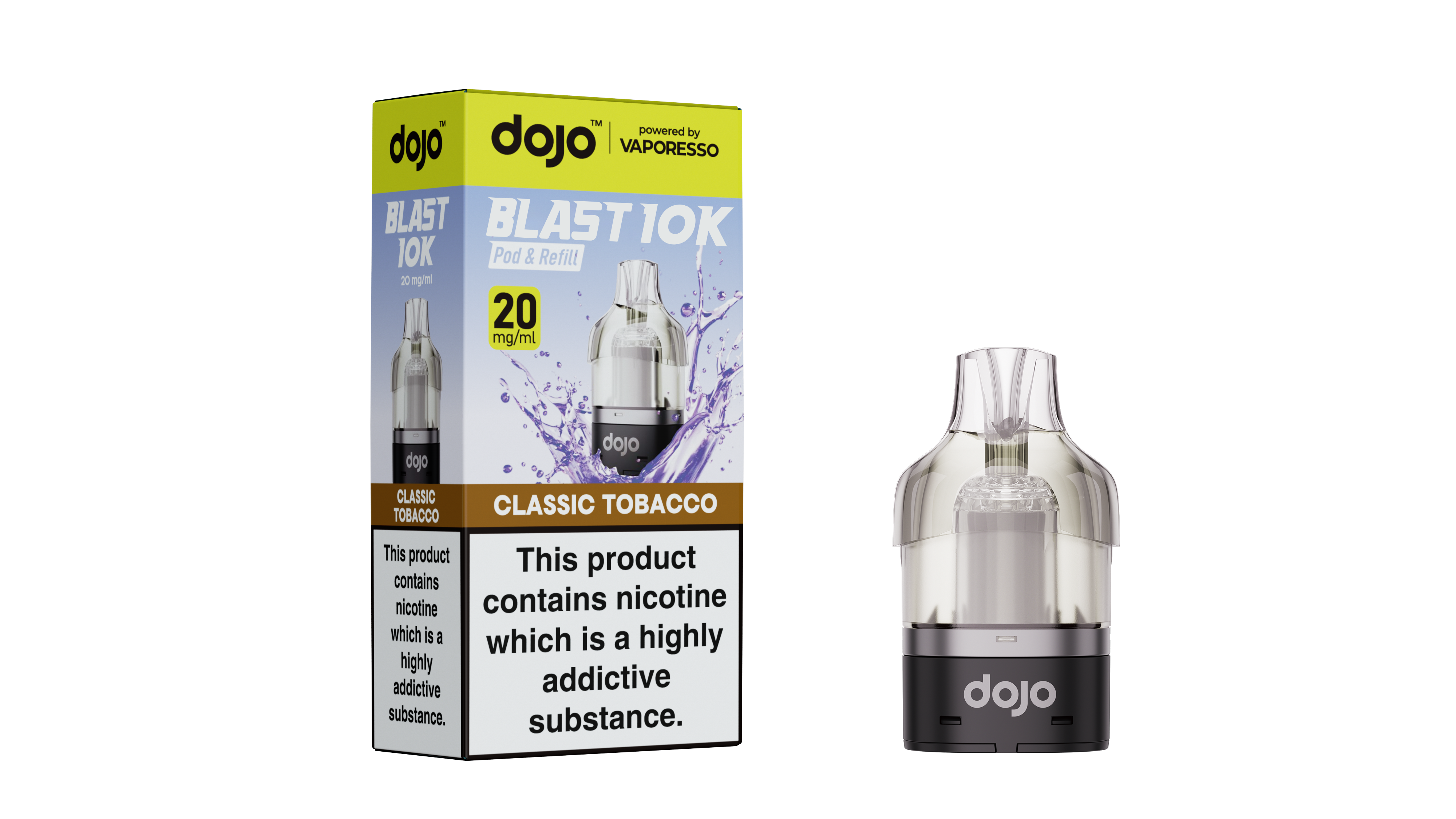 Classic Tobacco – Vaporesso DOJO Blast 10K Prefilled Pods – 20mg