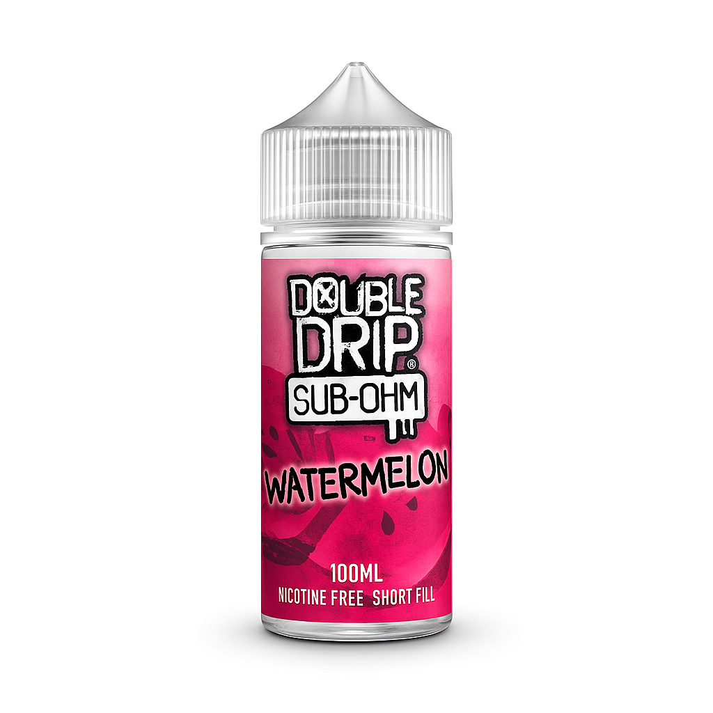 Double Drip, Sub-Ohm 100ml Shortfill - Watermelon