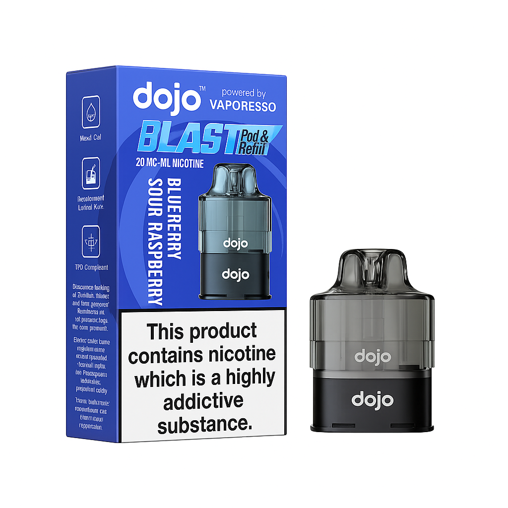Vaporesso, Dojo - BLAST6000 Pre-filled Pod - Blueberry Sour Raspberry