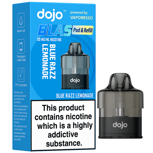 Vaporesso, Dojo – BLAST6000 Pre-filled Pod – Blue Razz Lemonade – 2% Nicotine (20mg)