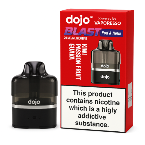 Vaporesso, Dojo – BLAST6000 Pre-filled Pod – Kiwi Passion Fruit Guava – 2% Nicotine (20mg)