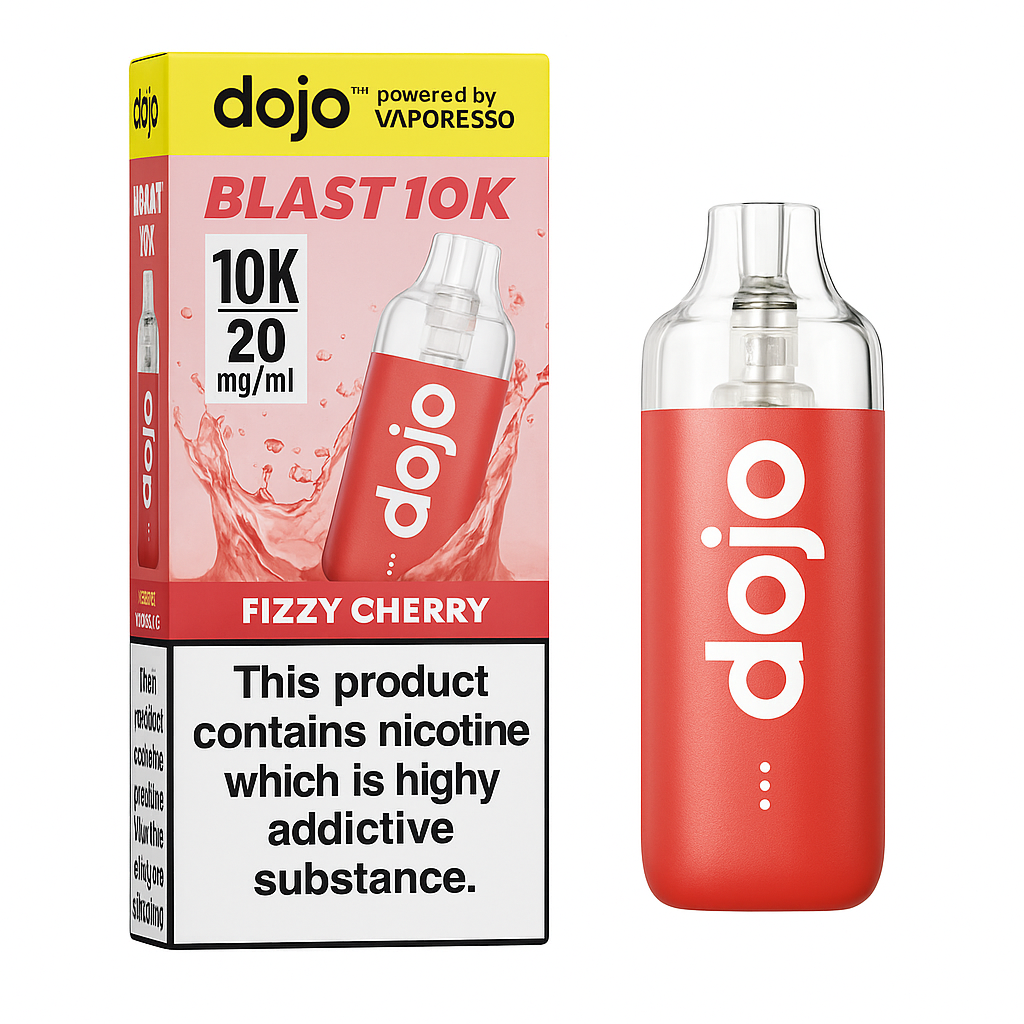 Fizzy Cherry – Vaporesso DOJO Blast 10K Vape Kit – 10,000 Puffs – 20mg