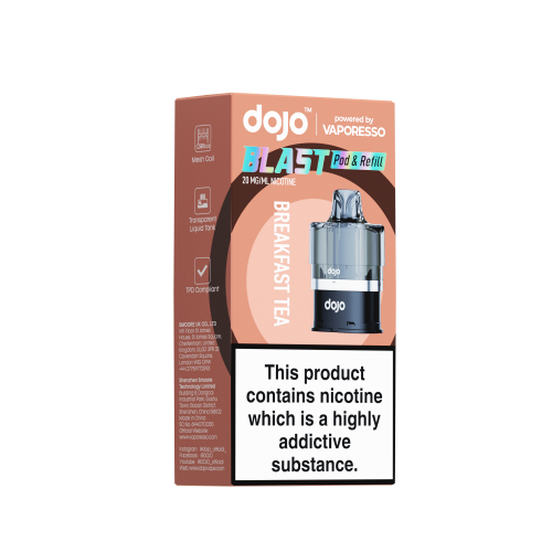 Vaporesso, Dojo – BLAST6000 Pre-filled Pod – Breakfast Tea – 2% Nicotine (20mg)