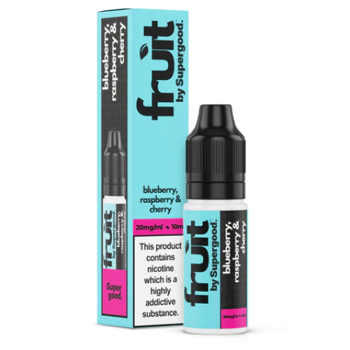 Supergood Fruit – Blueberry Raspberry & Cherry – Nic Salt E-Liquid – 10ml