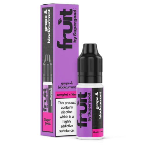 Supergood Fruit – Grape & Blackcurrant – Nic Salt E-Liquid – 10ml