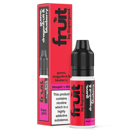 Supergood Fruit – Guava, Dragonfruit & Blueberry – Nic Salt E-Liquid – 10ml
