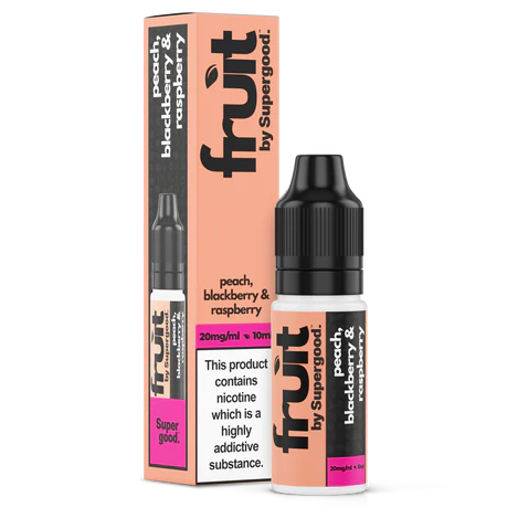 Supergood Fruit – Peach, Blackberry & Raspberry – Nic Salt E-Liquid – 10ml
