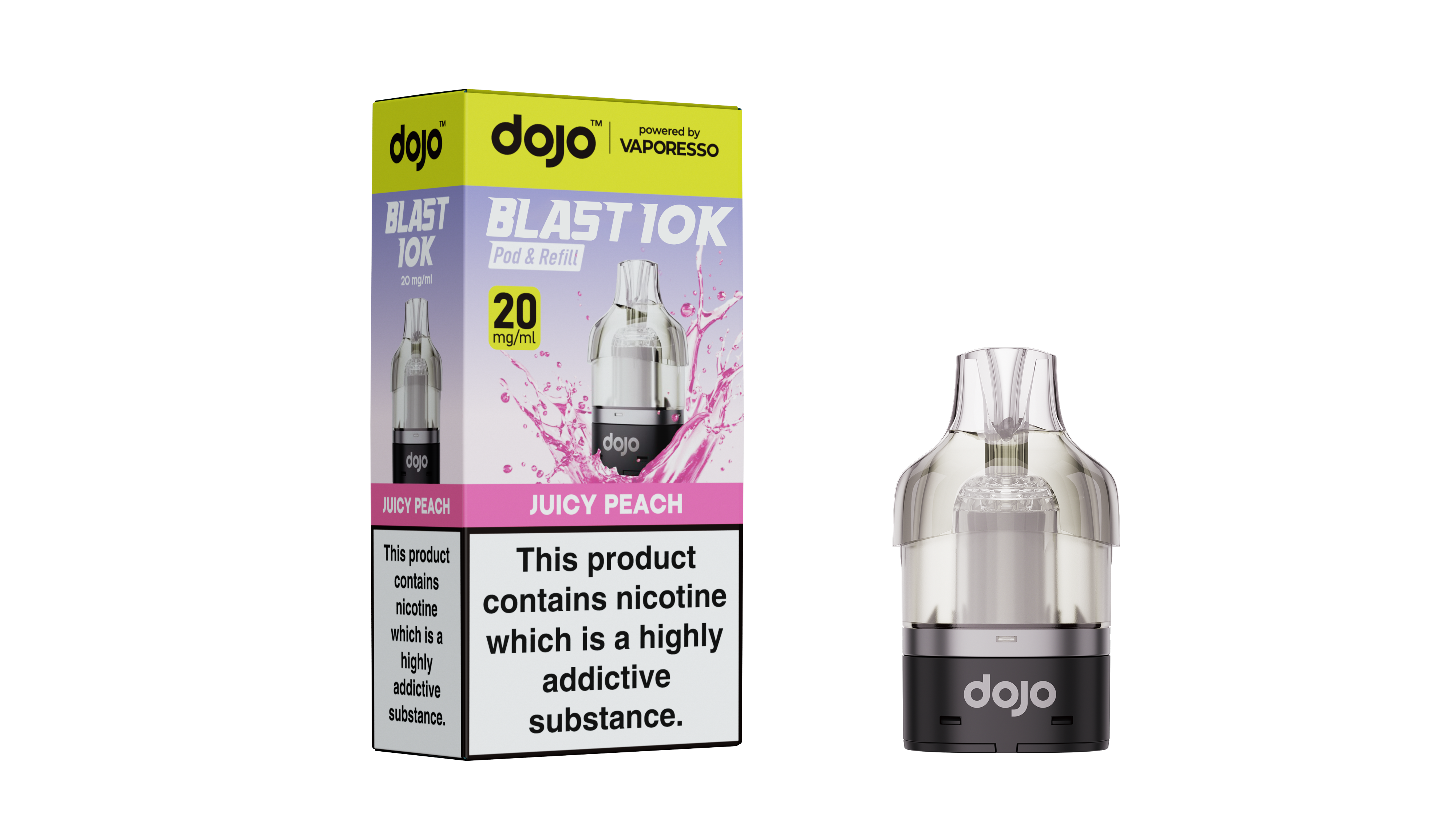 Juicy Peach – Vaporesso DOJO Blast 10K Prefilled Pods – 20mg