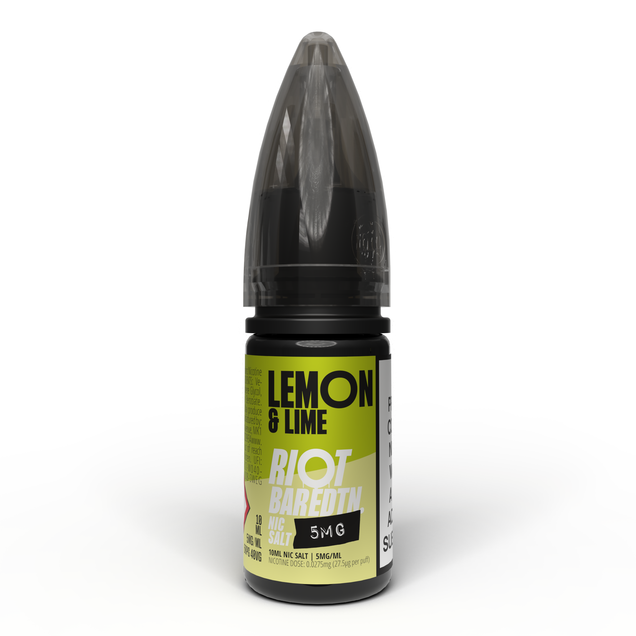 Riot BAR EDTN - Lemon & Lime - Nic Salt E-Liquid – 10ml