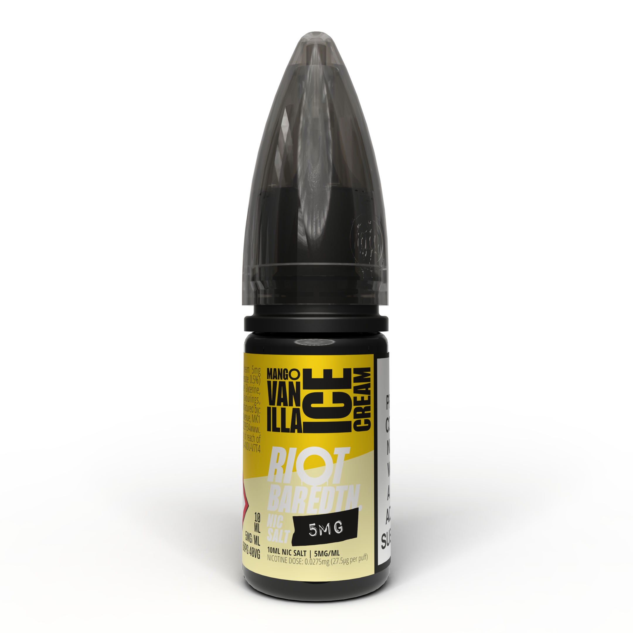 Riot BAR EDTN - Mango Vanilla Ice Cream - Nic Salt E-Liquid – 10ml