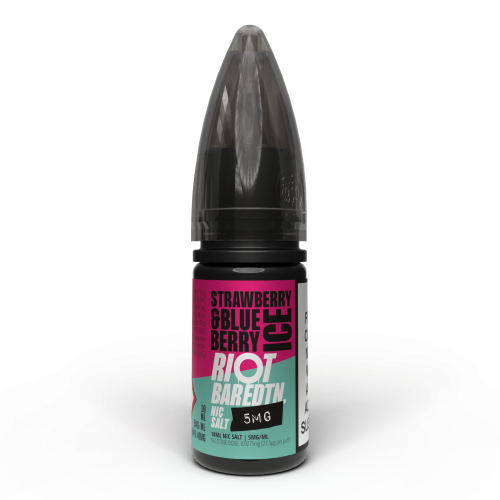 Riot BAR EDTN – Strawberry & Blueberry Ice – Nic Salt E-Liquid – 10ml