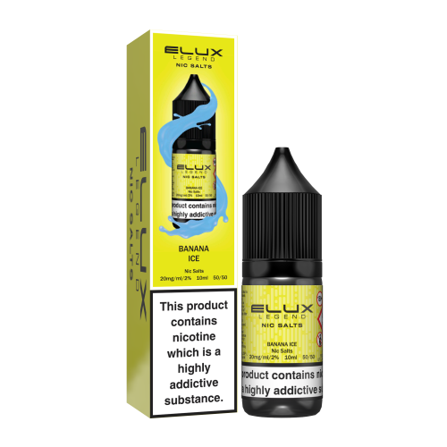 Elux Legend Banana Ice Nic Salt E-Liquid – 10ml