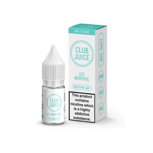 Club Juice – Ice Menthol – Nic Salt E-Liquid – 10ml