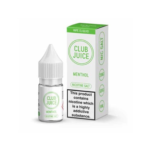 Club Juice – Menthol – Nic Salt E-Liquid – 10ml