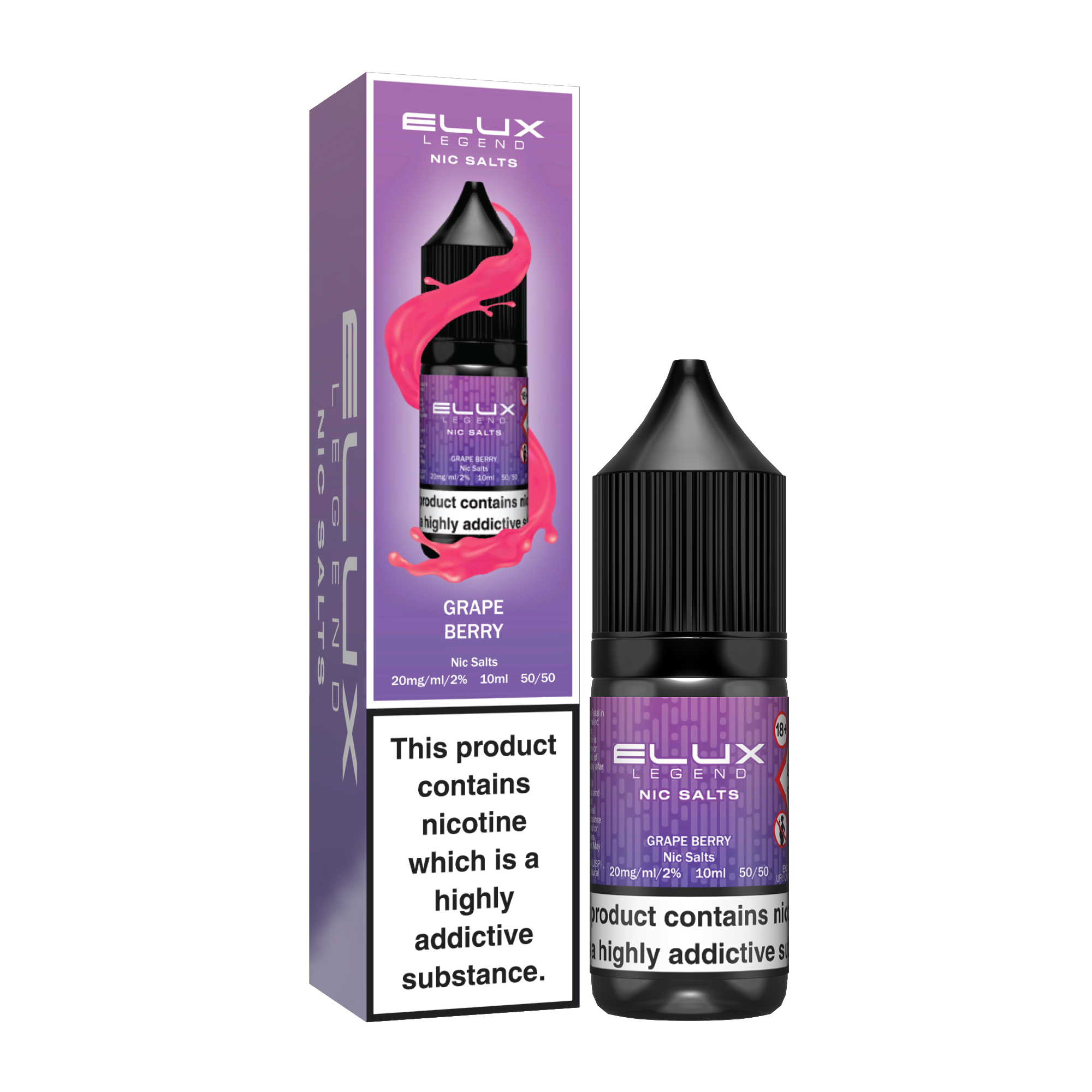 Elux Legend Grape Berry Nic Salt E-Liquid – 10ml