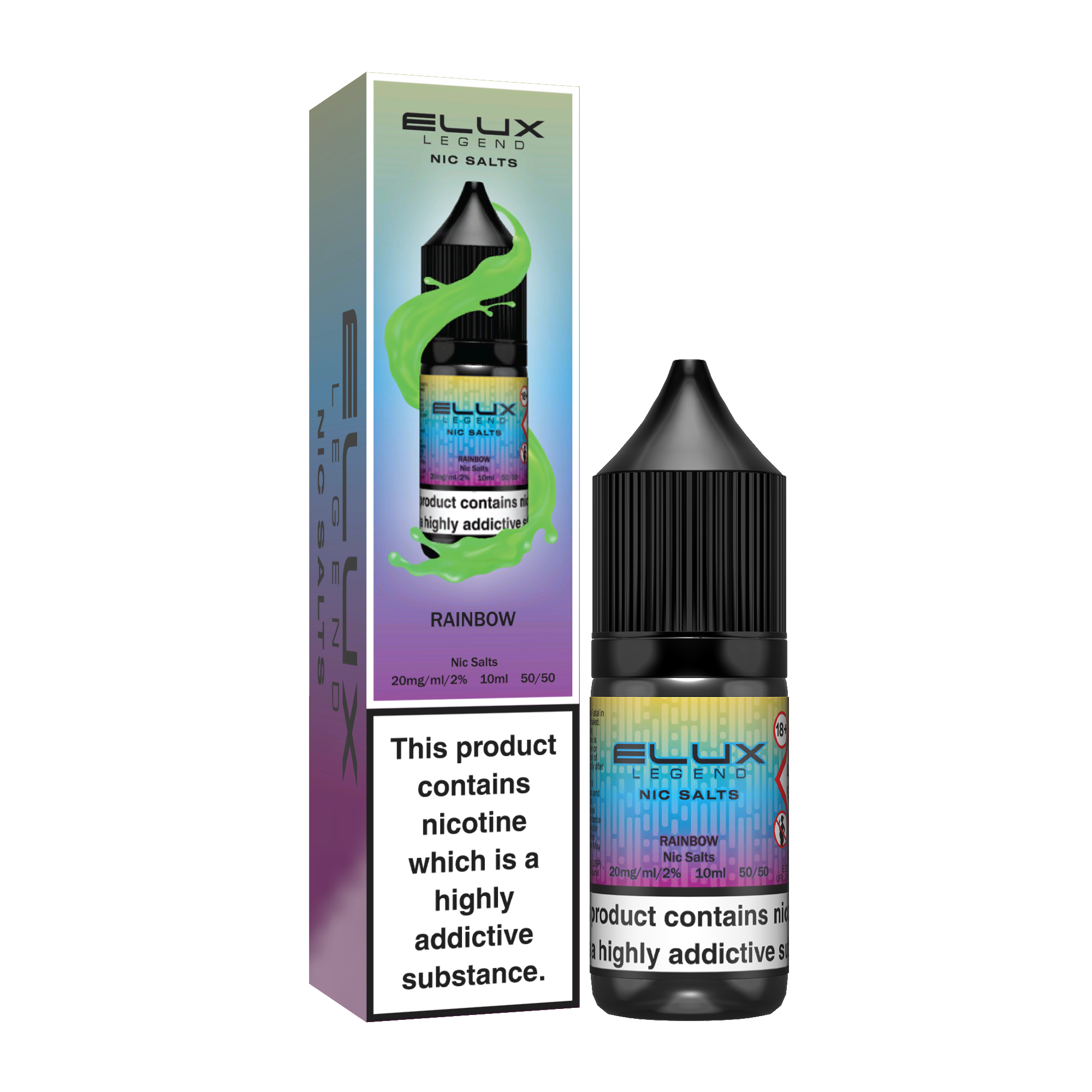 Elux Legend Rainbow Nic Salt E-Liquid – 10ml