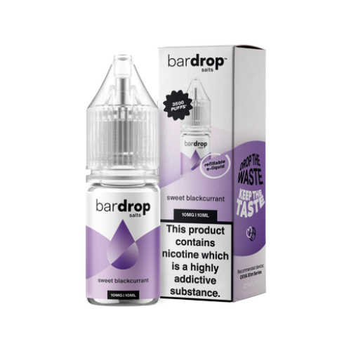 Bar Drop – Sweet Blackcurrant – Nic Salt – E-Liquid – 10ml