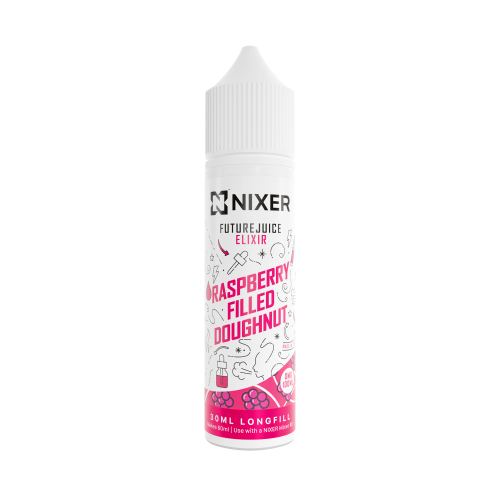NIXER Bar, Fusion – Future Juice Elixer, Raspberry Filled Doughnut Longfill