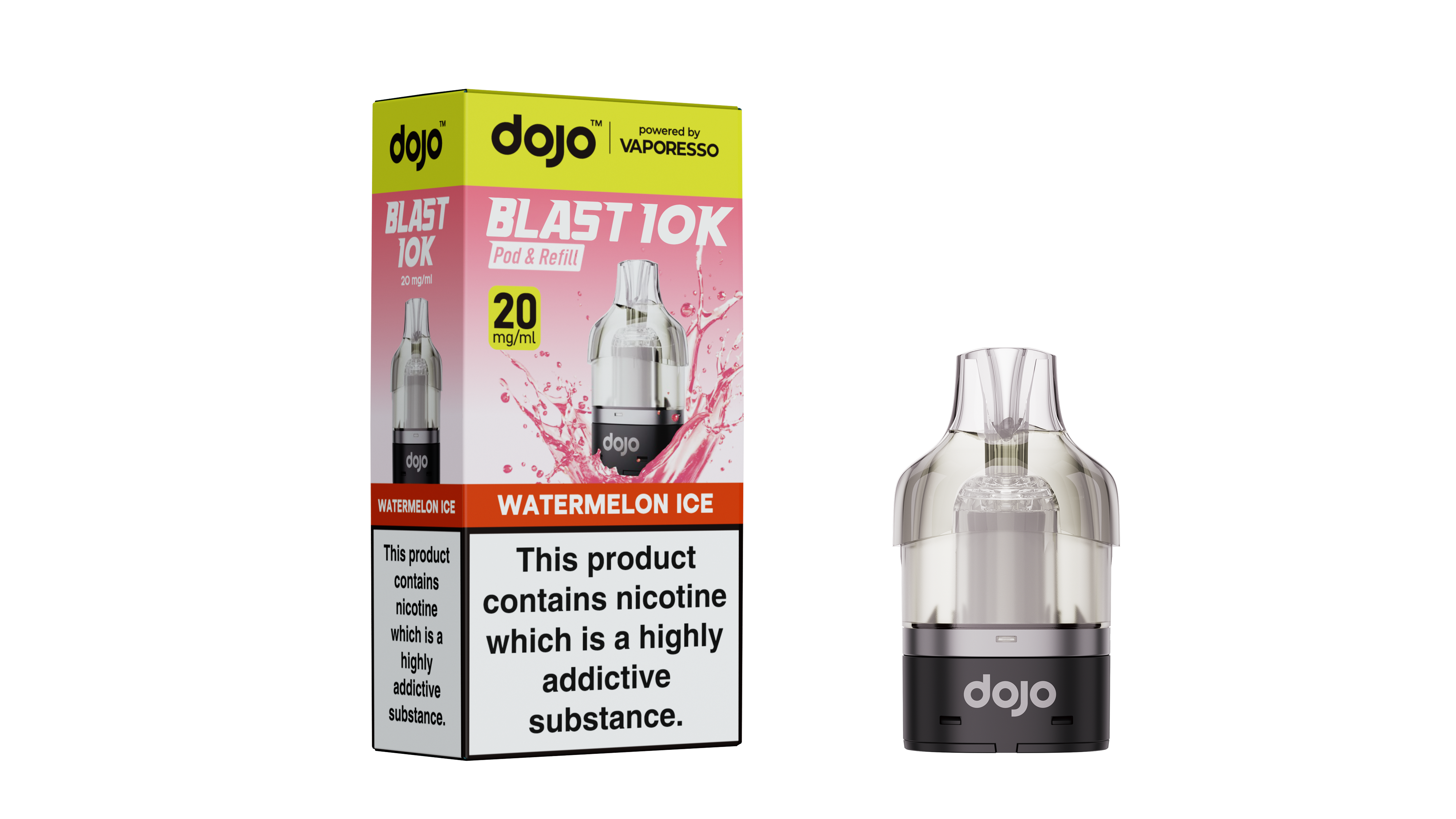 Watermelon Ice – Vaporesso DOJO Blast 10K Prefilled Pods – 20mg